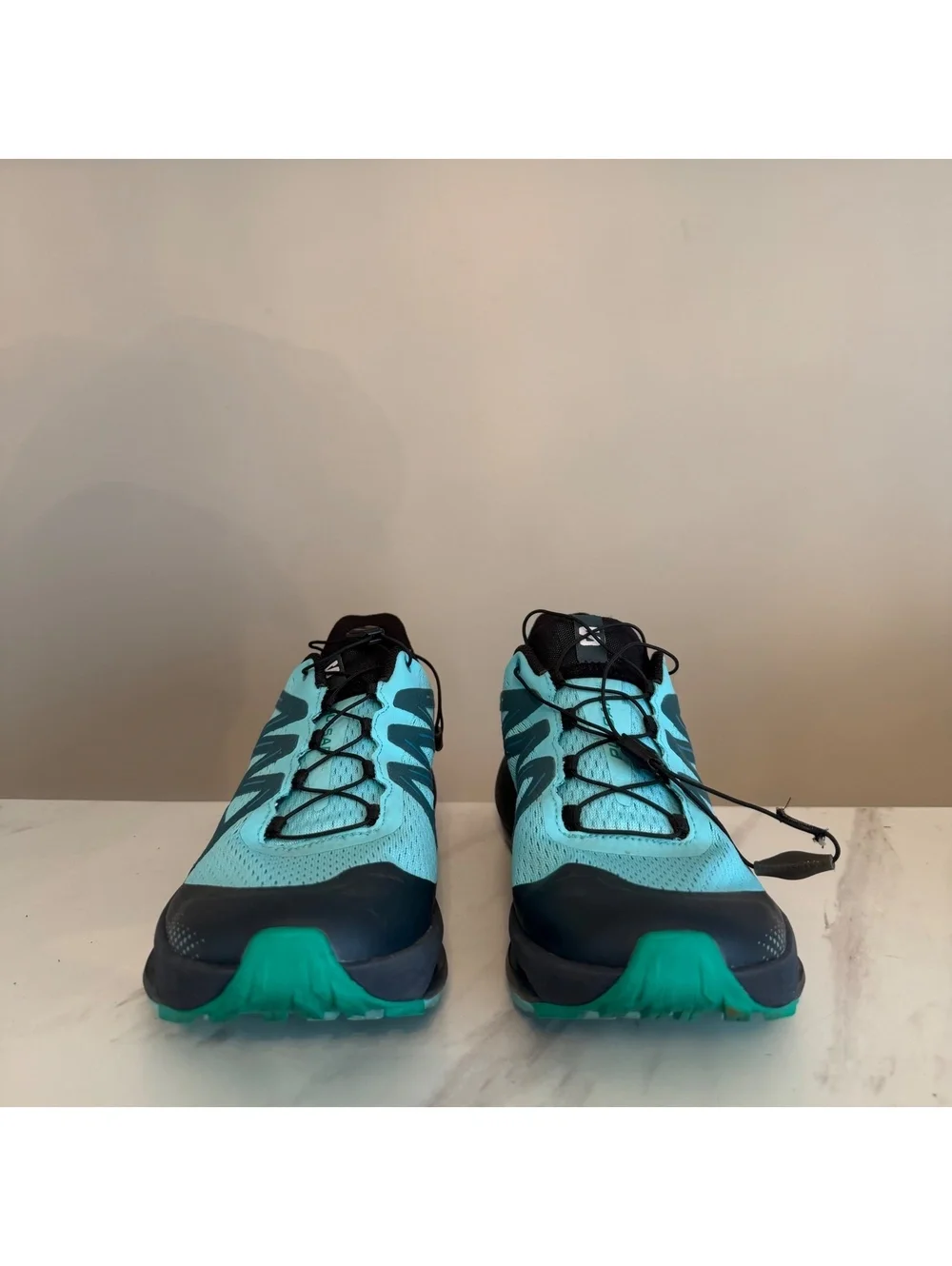 Salomon Pulsar Trail Running Shoes - Men's Size 10 (EUR 44) Light Blue Dark Navy